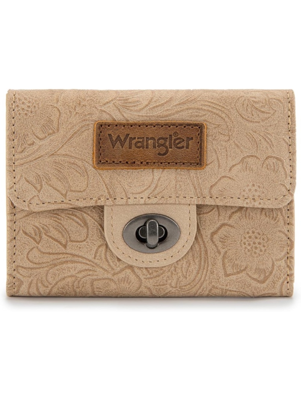 Wrangler Tan Floral Embossed Wallet